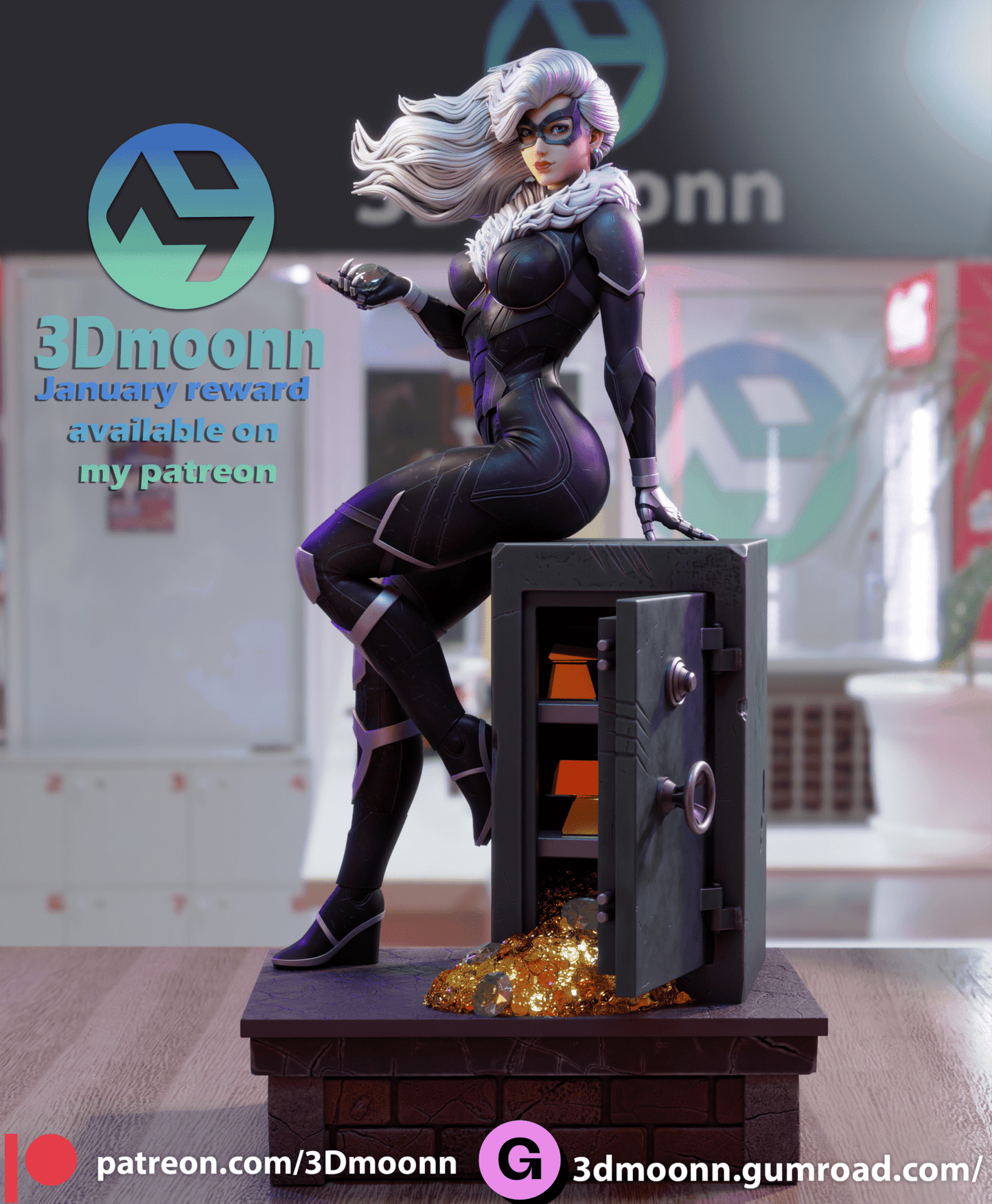 Black Cat - 3DMoonn - Dark Forge Arts