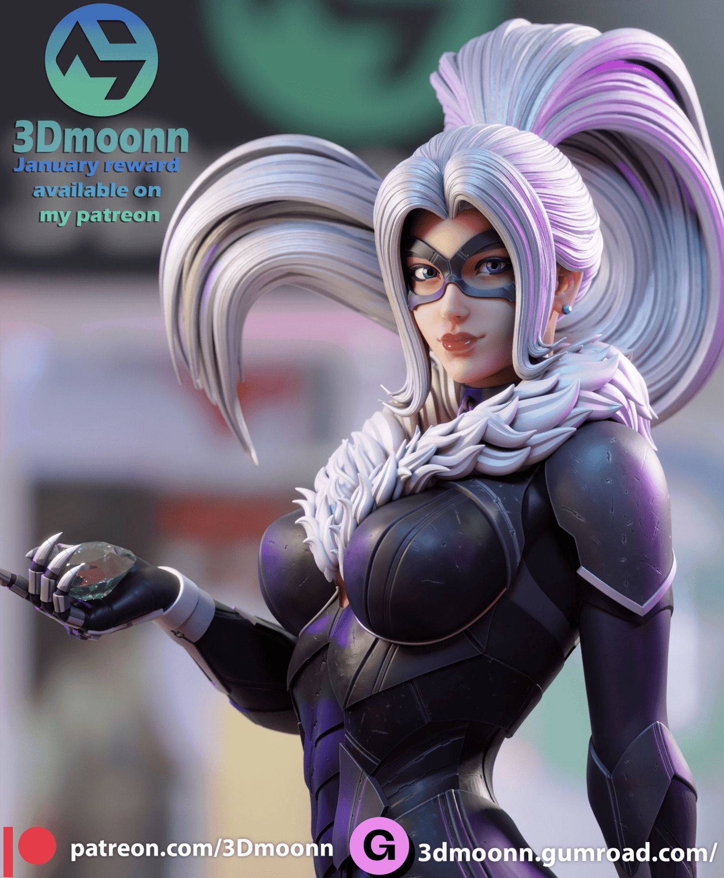 Black Cat - 3DMoonn - Dark Forge Arts
