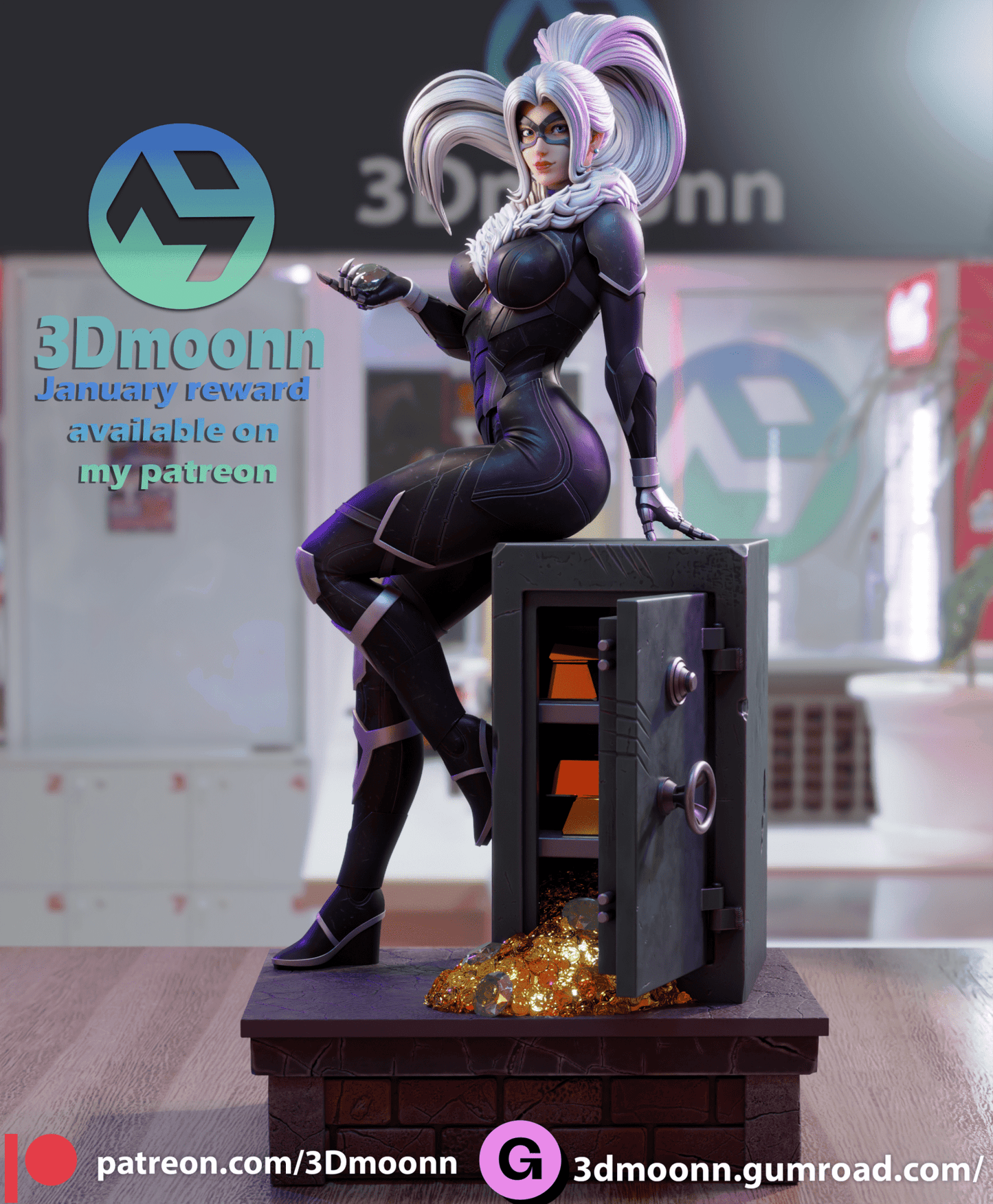 Black Cat - 3DMoonn - Dark Forge Arts