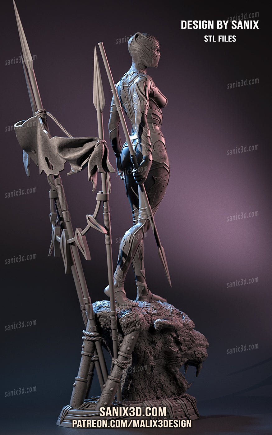 Black Panther Female - Sanix3D - Dark Forge Arts
