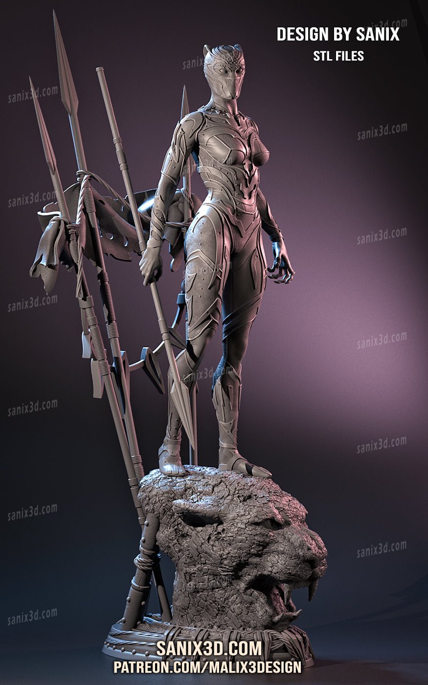 Black Panther Female - Sanix3D - Dark Forge Arts