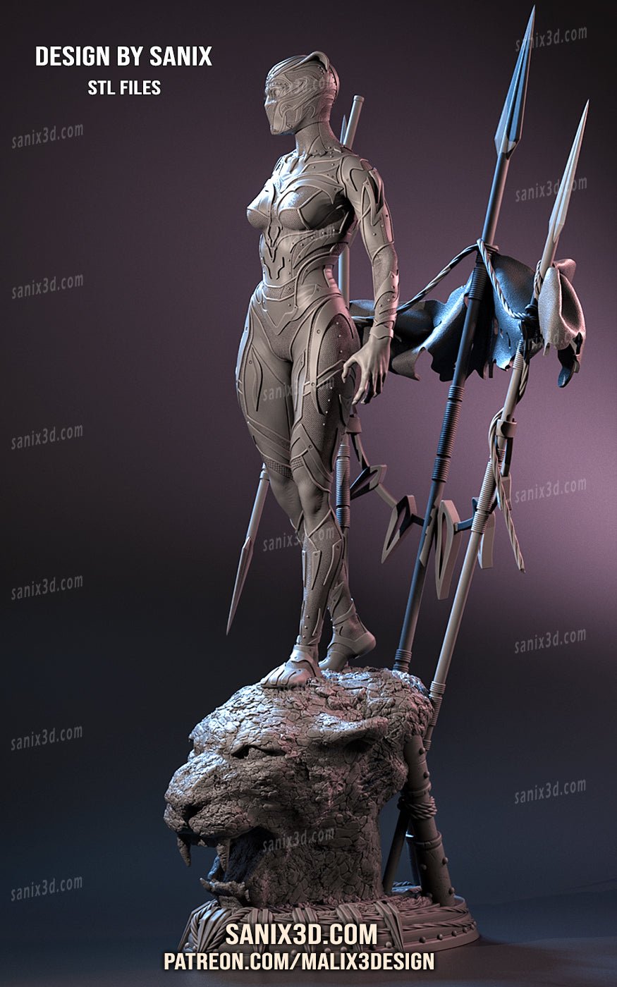 Black Panther Female - Sanix3D - Dark Forge Arts