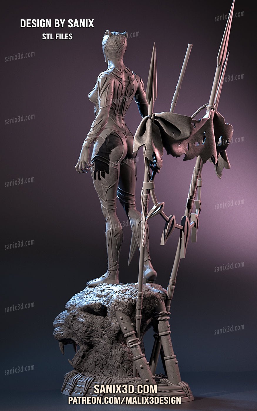 Black Panther Female - Sanix3D - Dark Forge Arts