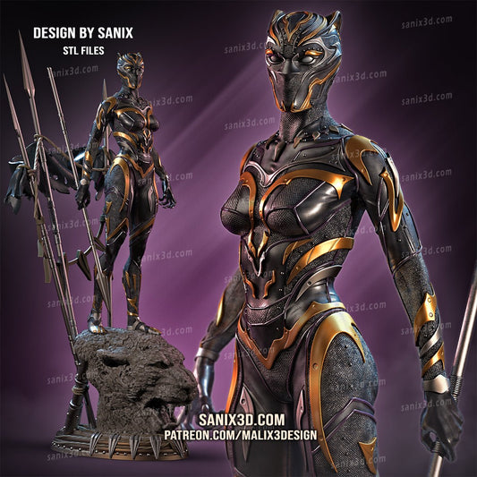 Black Panther Female - Sanix3D - Dark Forge Arts