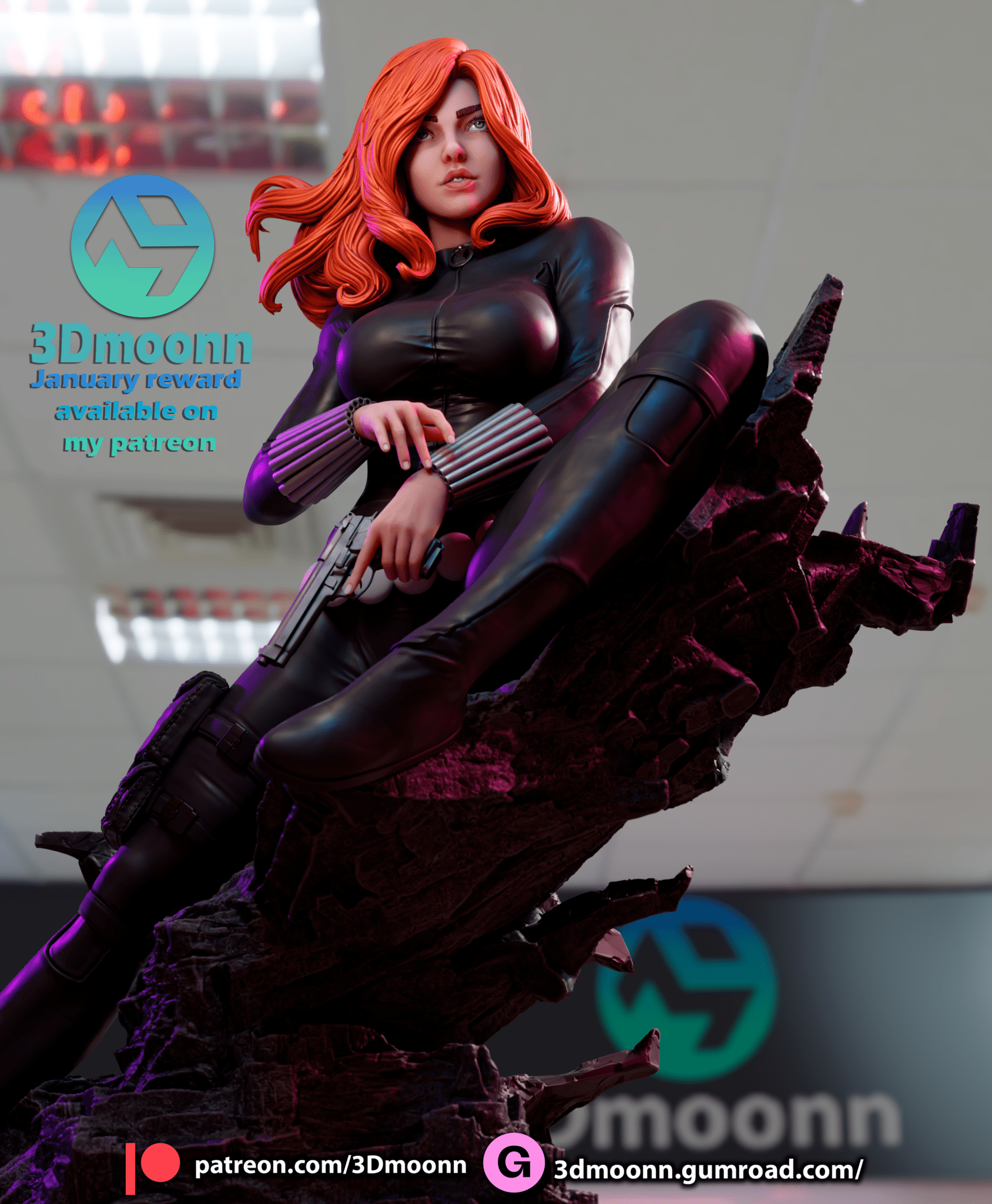 Black Widow - 3DMoonn - Dark Forge Arts