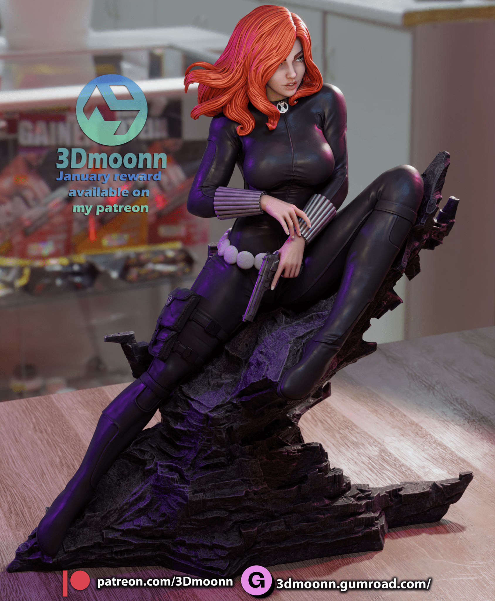 Black Widow - 3DMoonn - Dark Forge Arts