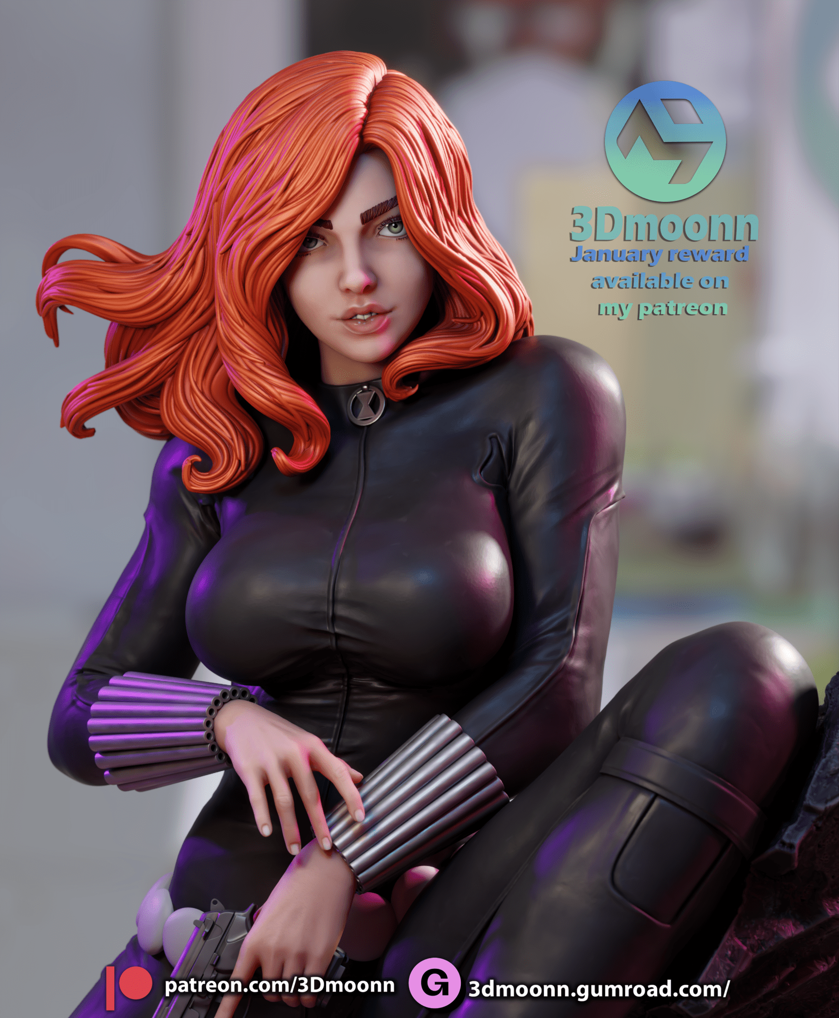 Black Widow - 3DMoonn - Dark Forge Arts