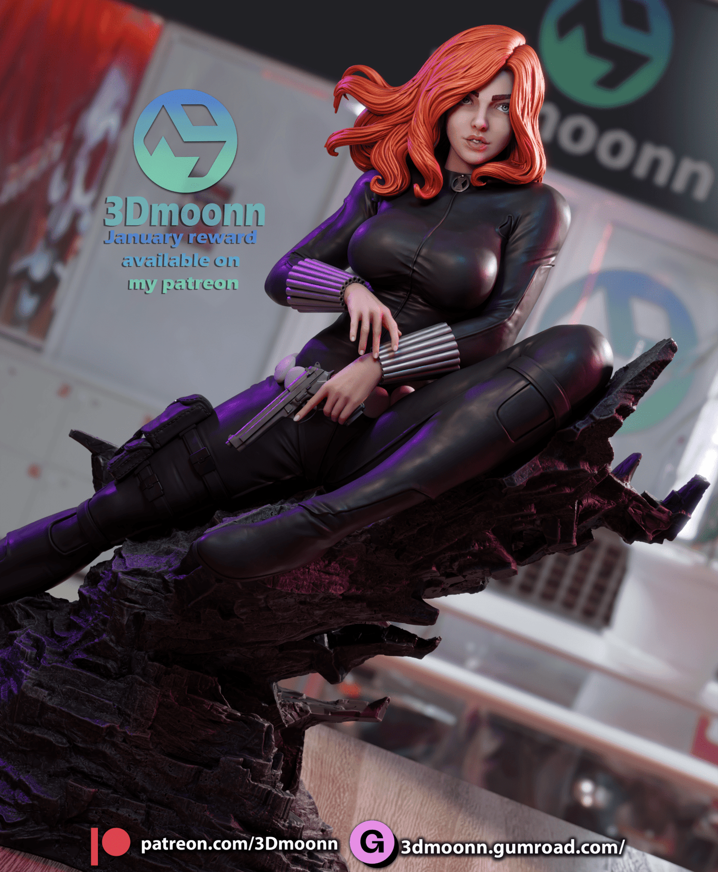Black Widow - 3DMoonn - Dark Forge Arts
