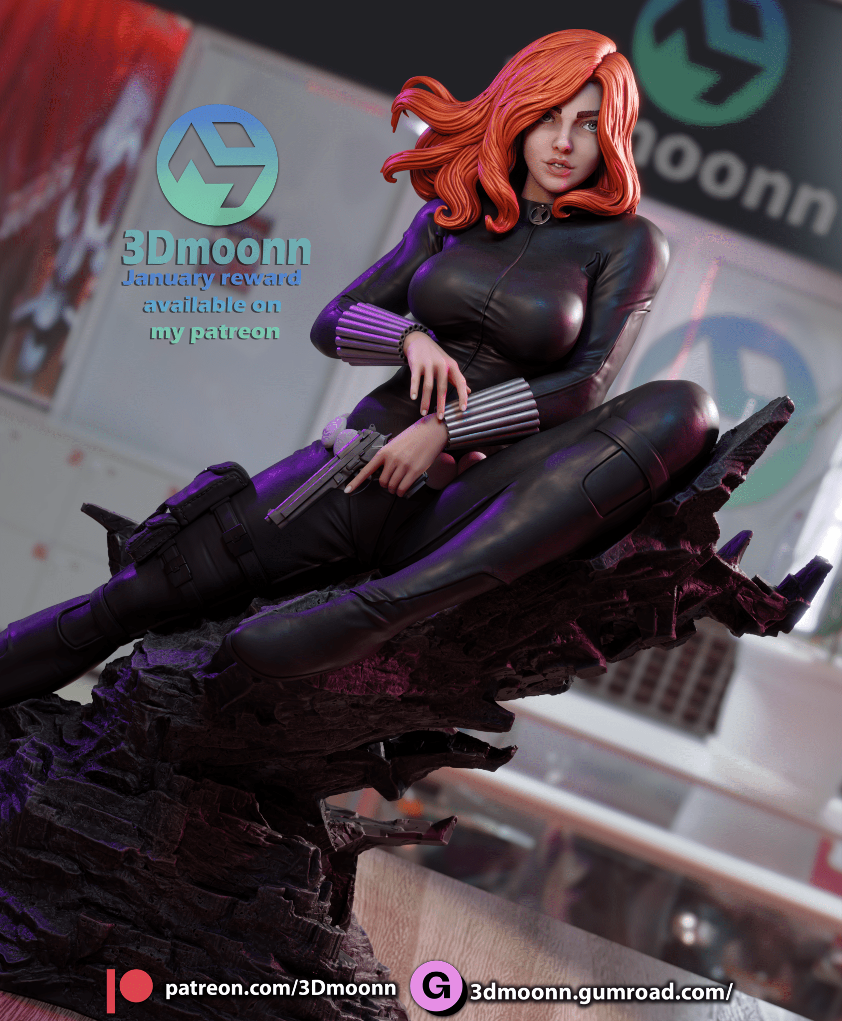 Black Widow - 3DMoonn - Dark Forge Arts