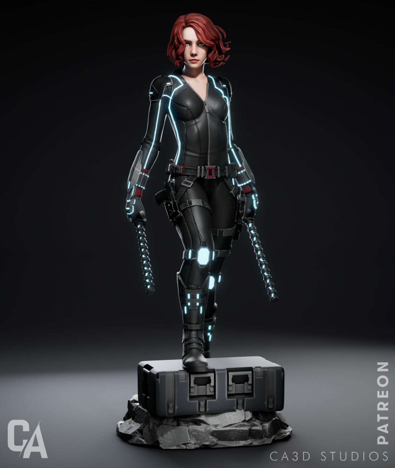 Black Widow - CA 3D Studios - Dark Forge Arts