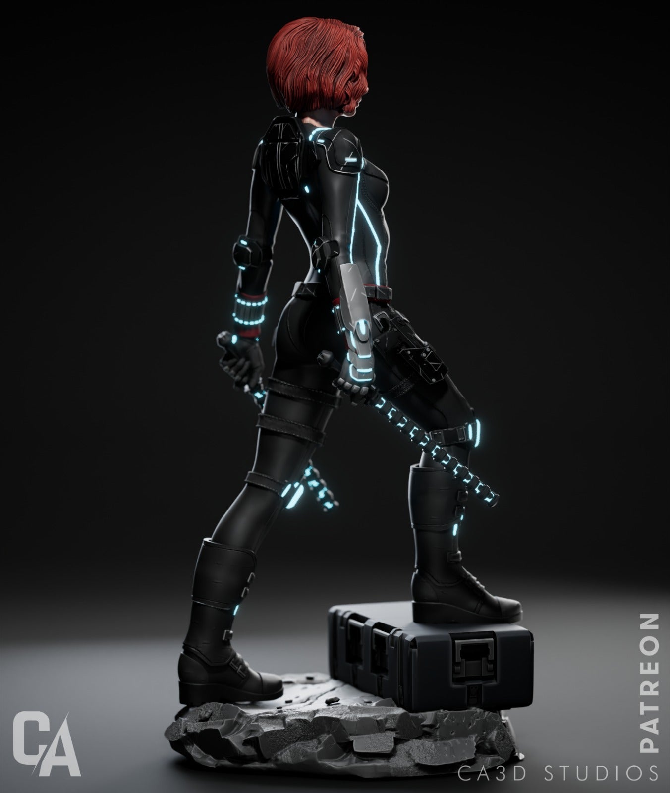 Black Widow - CA 3D Studios - Dark Forge Arts