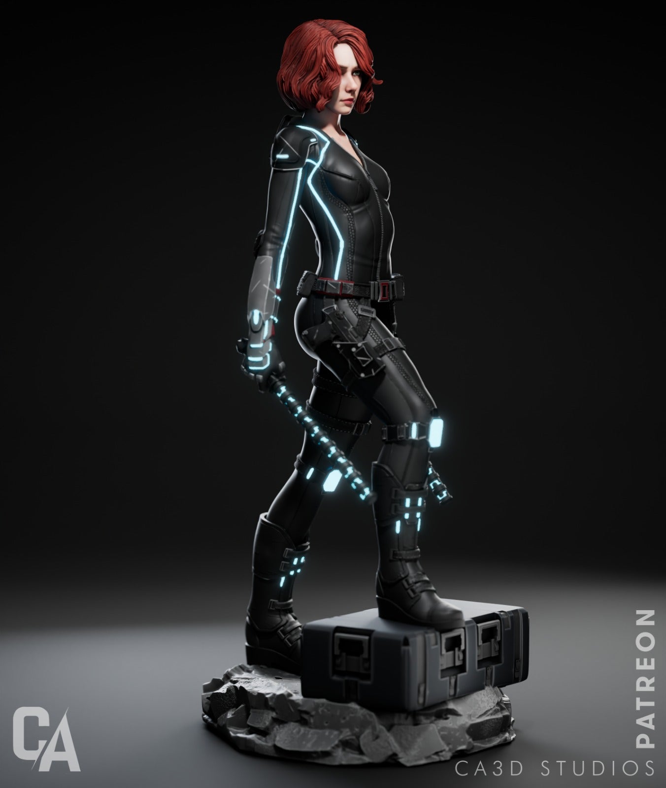 Black Widow - CA 3D Studios - Dark Forge Arts