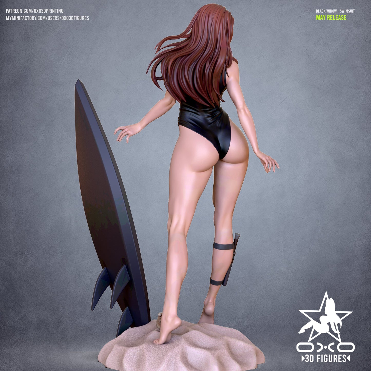 Black Widow Swimsuit - OXO3D - Dark Forge Arts
