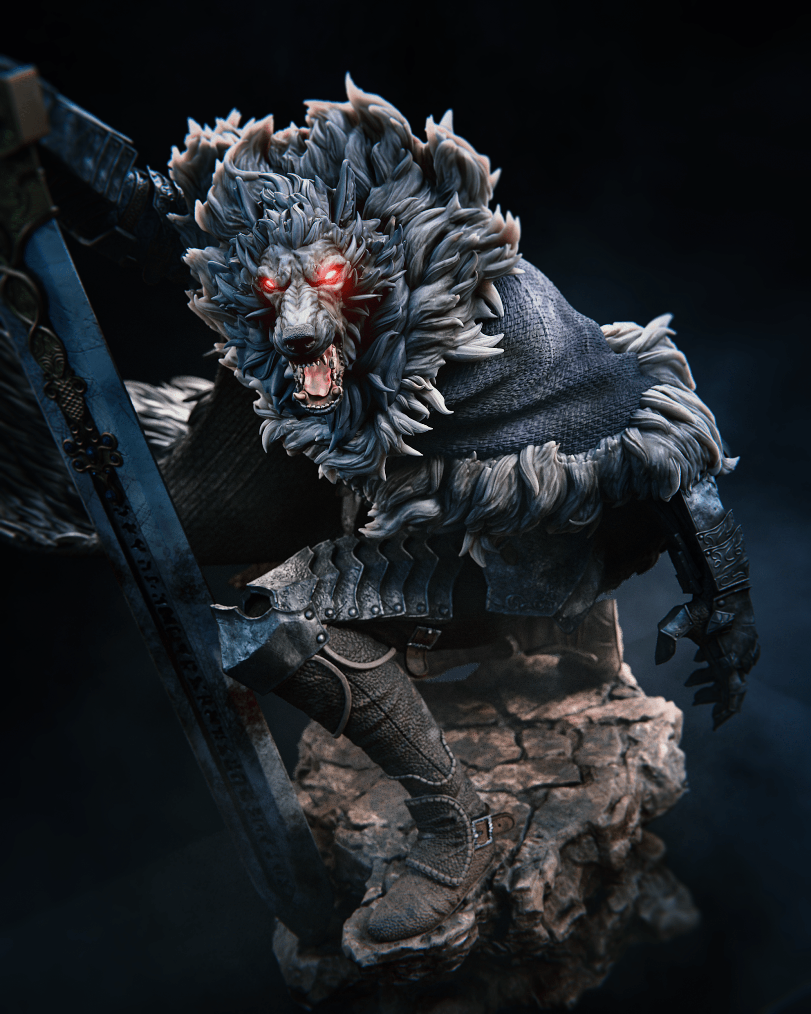 Blaidd - CA 3D Studios - Dark Forge Arts