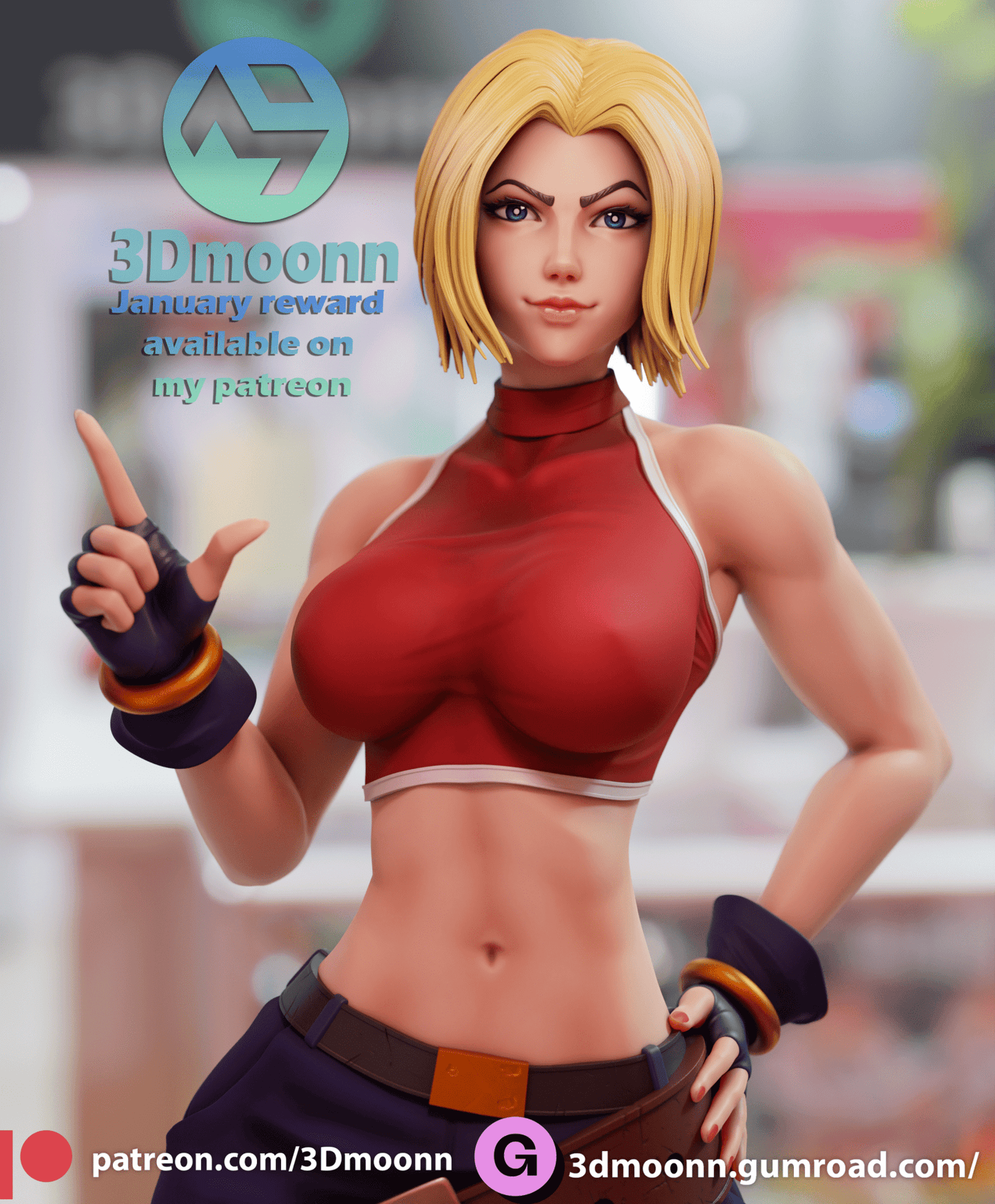 Blue Mary - 3DMoonn - Dark Forge Arts