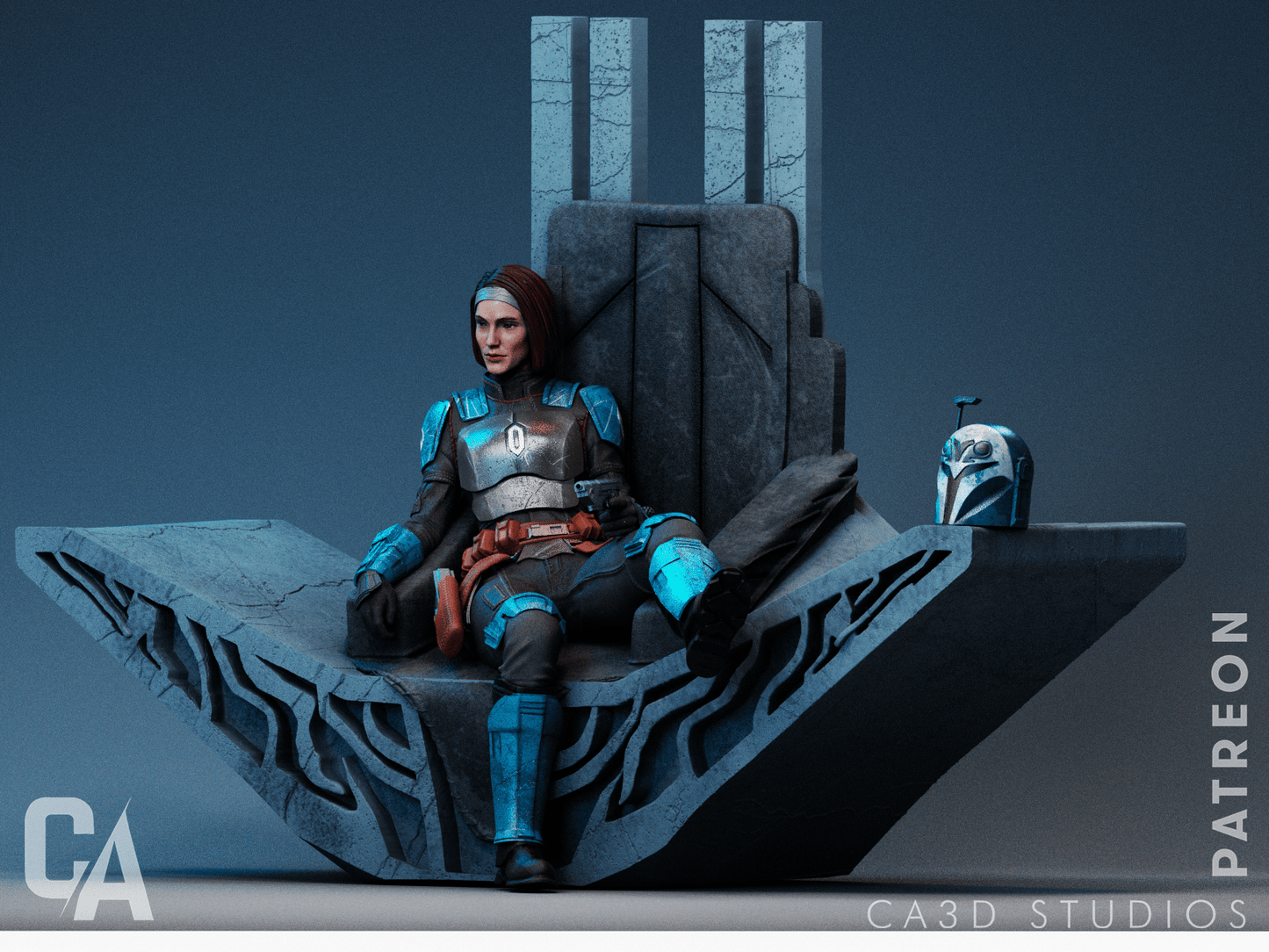 Bo Katan - CA 3D Studios - Dark Forge Arts
