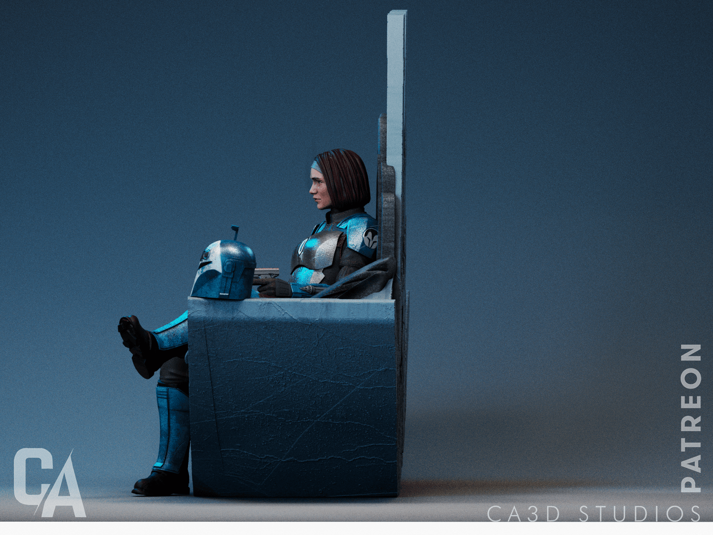 Bo Katan - CA 3D Studios - Dark Forge Arts