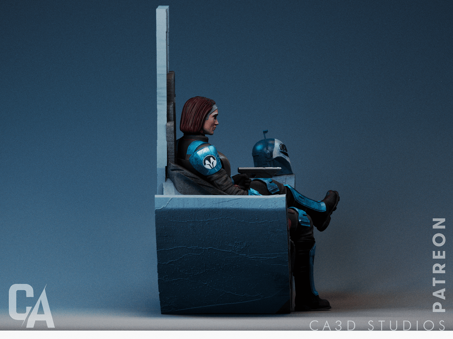 Bo Katan - CA 3D Studios - Dark Forge Arts