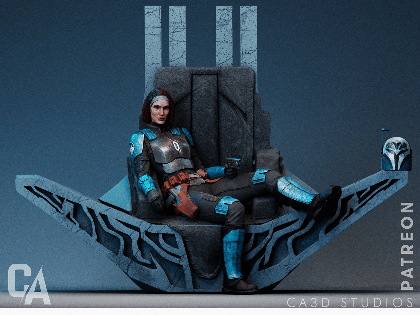 Bo Katan - CA 3D Studios - Dark Forge Arts
