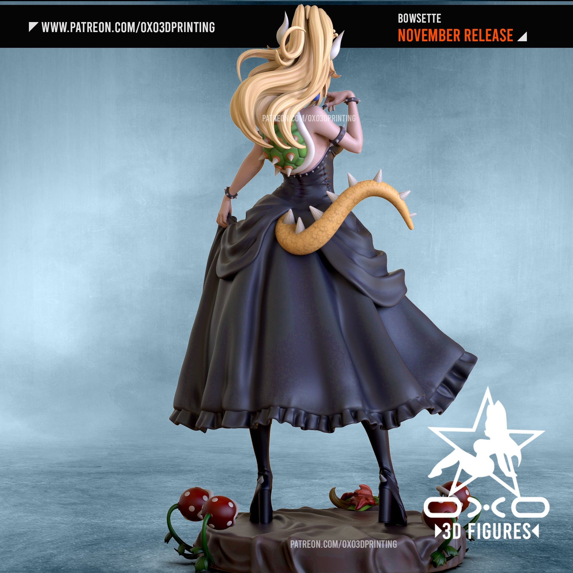 Bowsette V2 - OXO3D - Dark Forge Arts