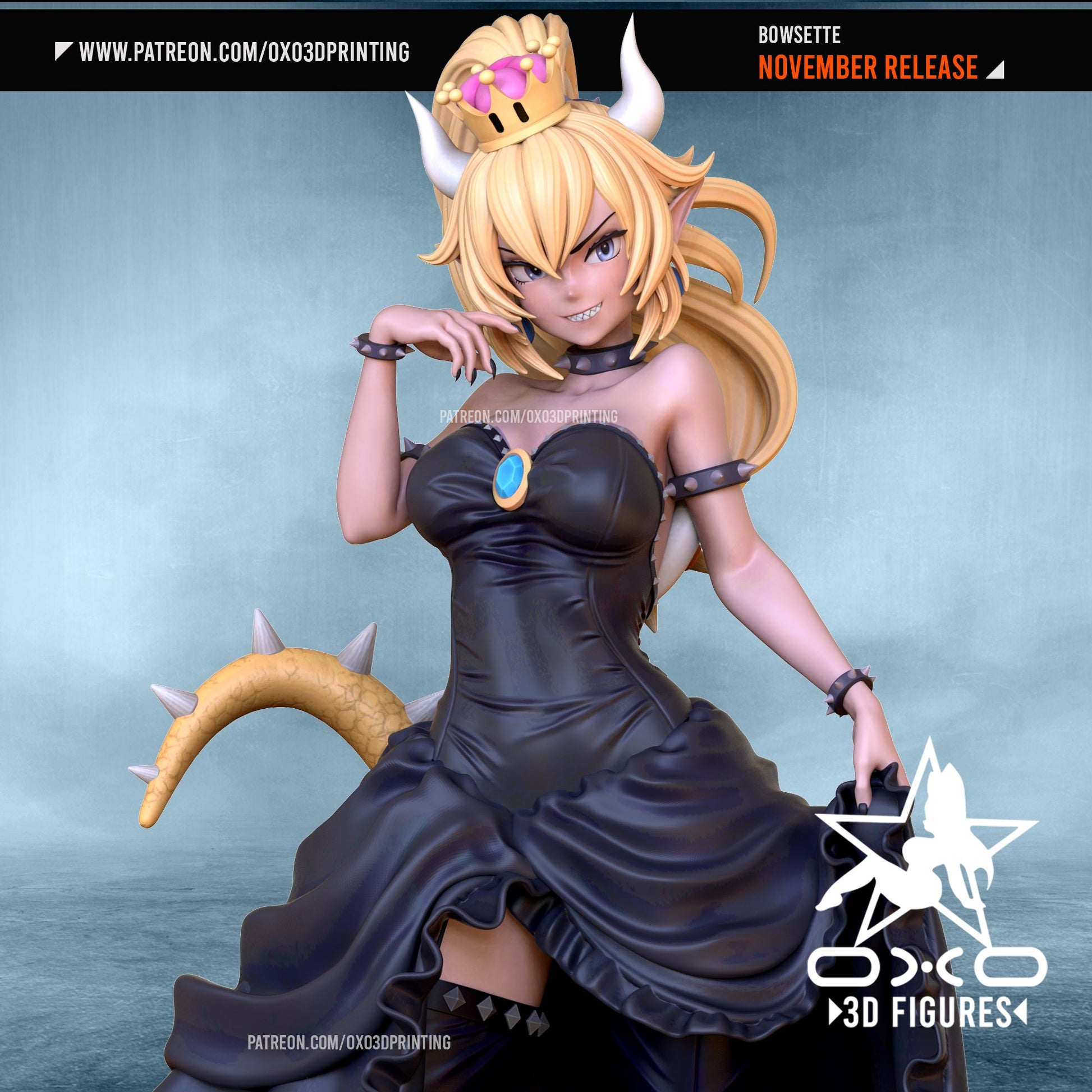 Bowsette V2 - OXO3D - Dark Forge Arts