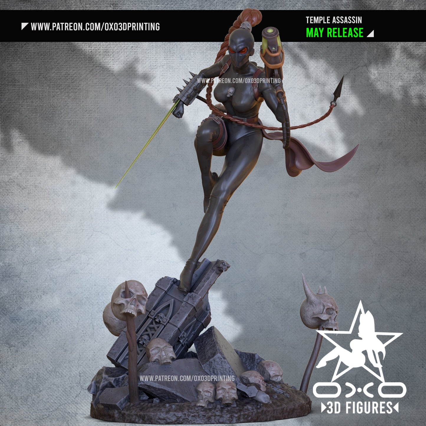 Calli Temple Assassin - OXO3D - Dark Forge Arts