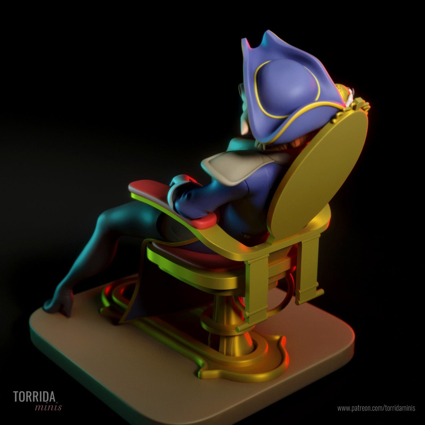 Captain Amelia - Torrida Minis - Dark Forge Arts