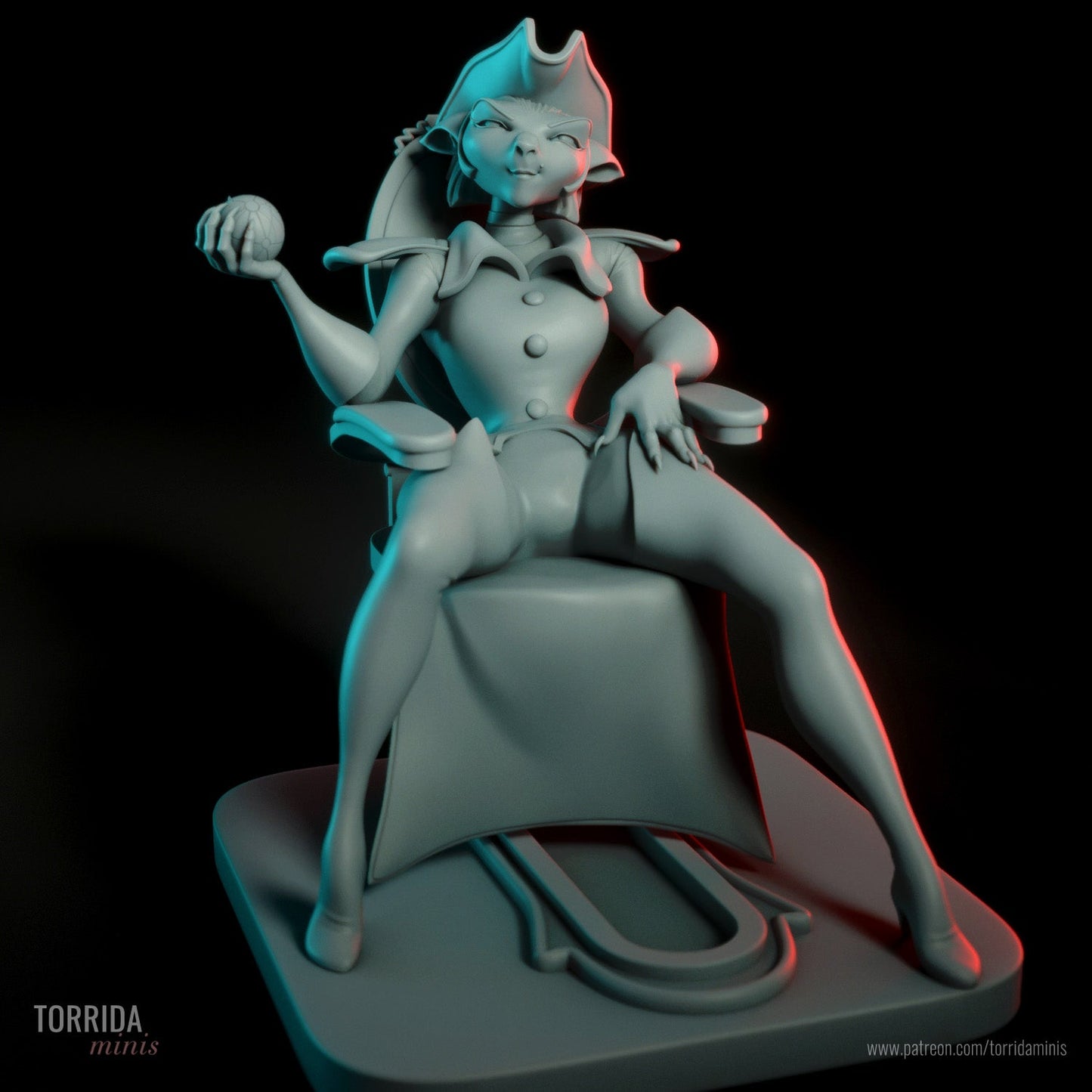 Captain Amelia - Torrida Minis - Dark Forge Arts