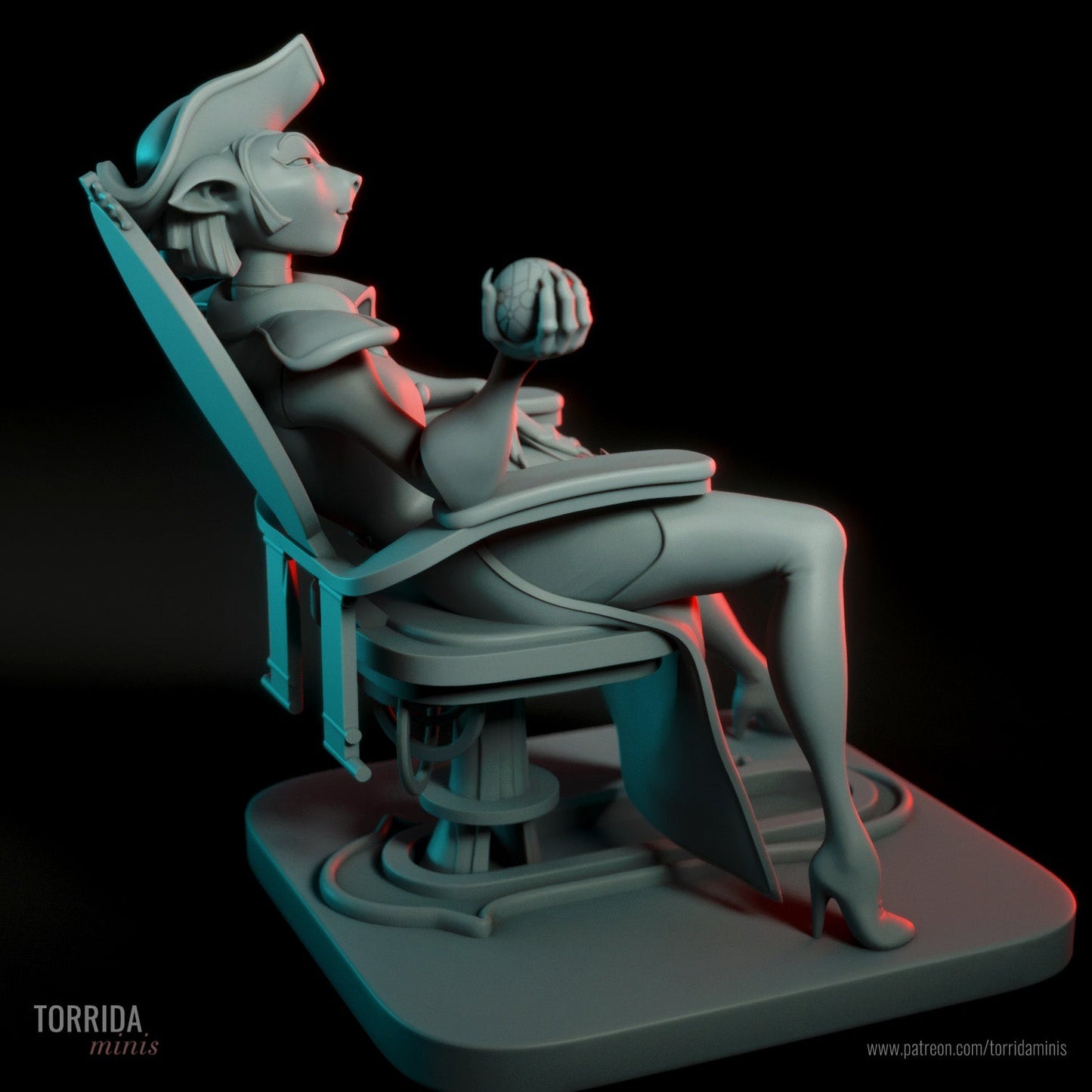 Captain Amelia - Torrida Minis - Dark Forge Arts