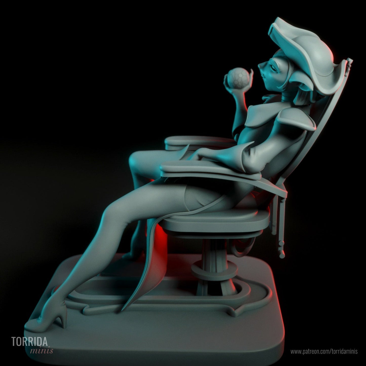 Captain Amelia - Torrida Minis - Dark Forge Arts