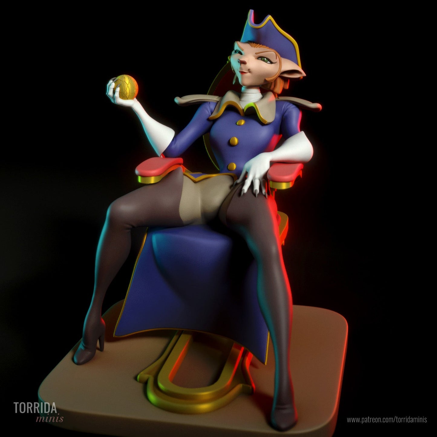 Captain Amelia - Torrida Minis - Dark Forge Arts