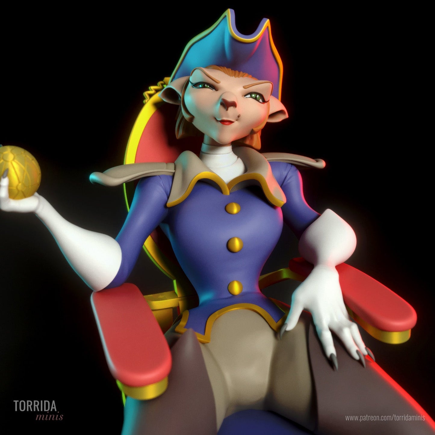 Captain Amelia - Torrida Minis - Dark Forge Arts