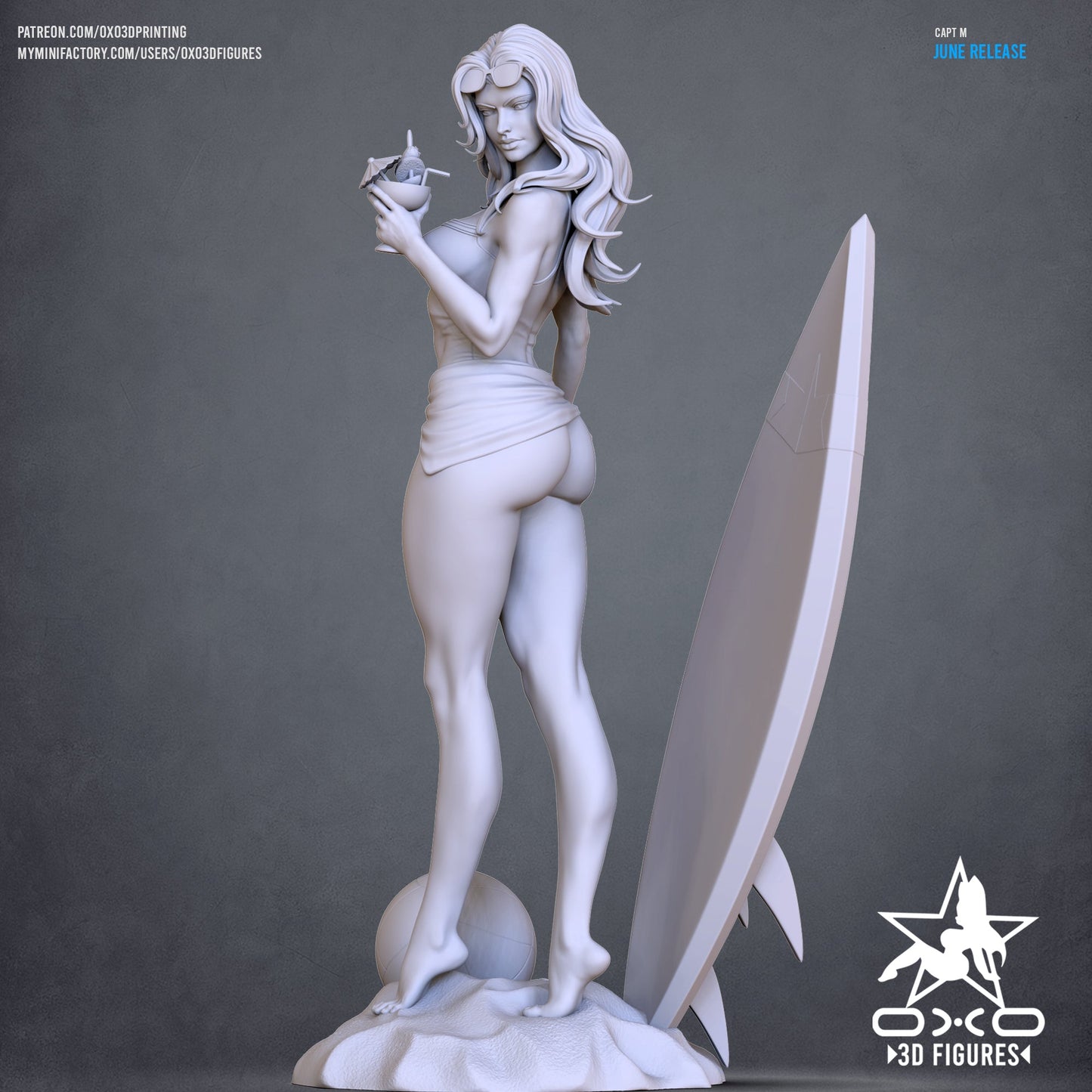 Captain M Swimsuit - OXO3D - Dark Forge Arts