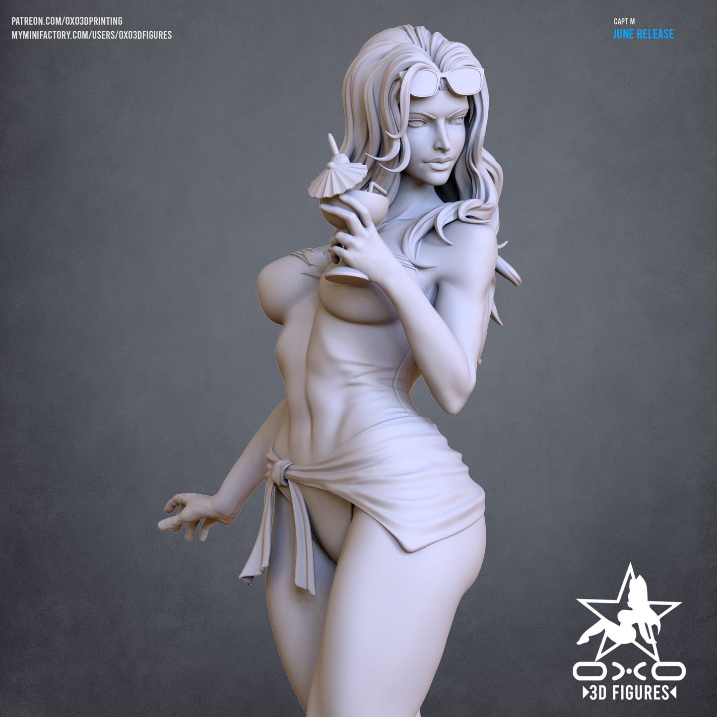 Captain M Swimsuit - OXO3D - Dark Forge Arts