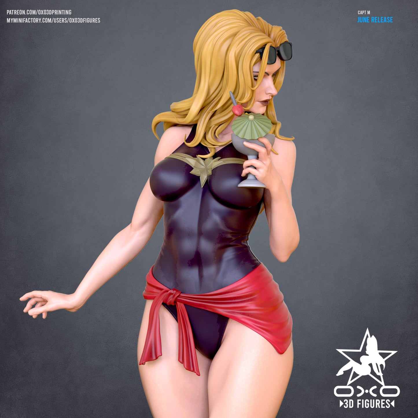 Captain M Swimsuit - OXO3D - Dark Forge Arts