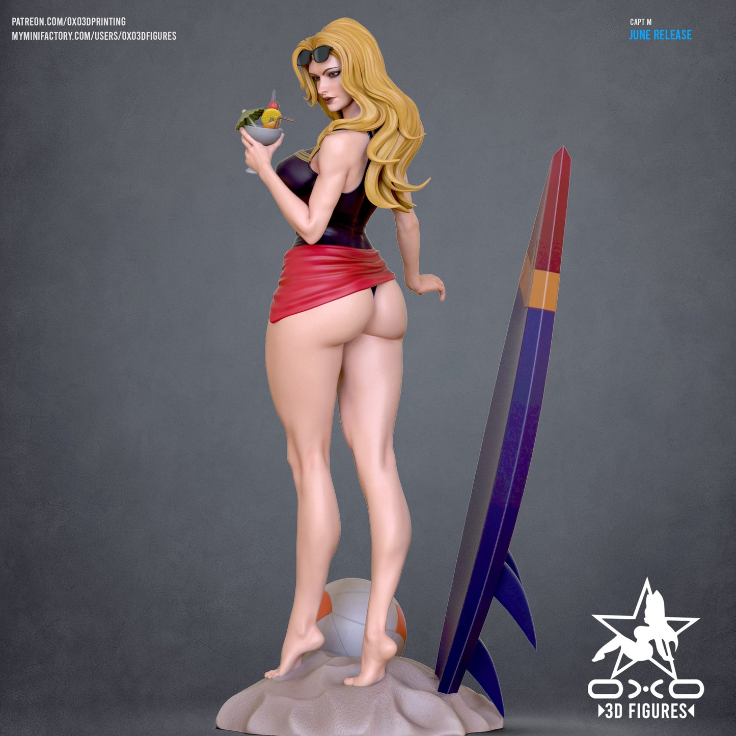 Captain M Swimsuit - OXO3D - Dark Forge Arts