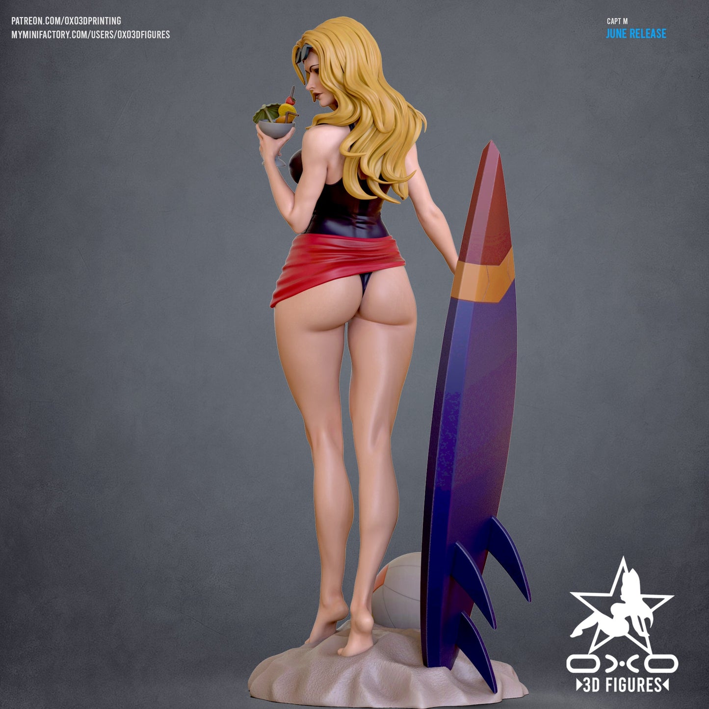 Captain M Swimsuit - OXO3D - Dark Forge Arts