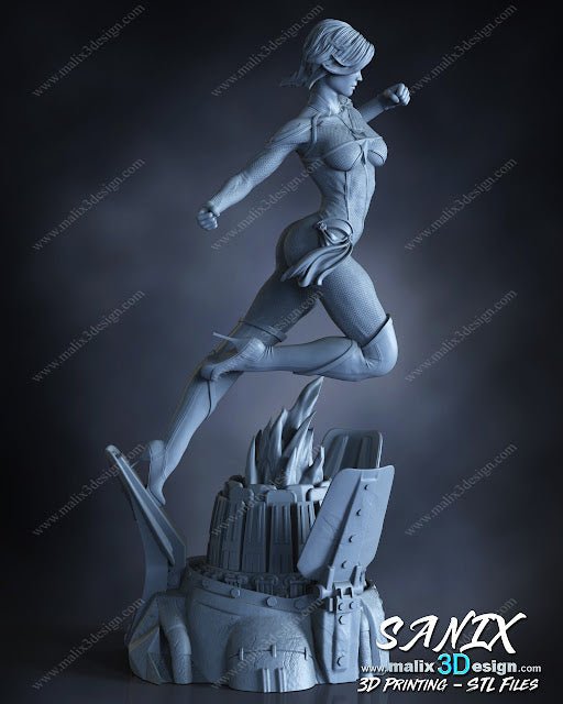 Captain Marvel - Sanix3D - Dark Forge Arts