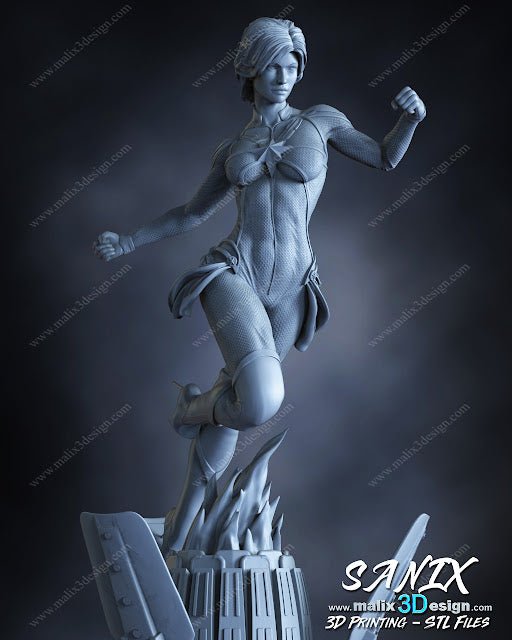 Captain Marvel - Sanix3D - Dark Forge Arts