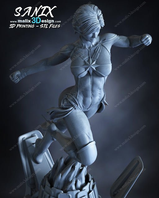 Captain Marvel - Sanix3D - Dark Forge Arts