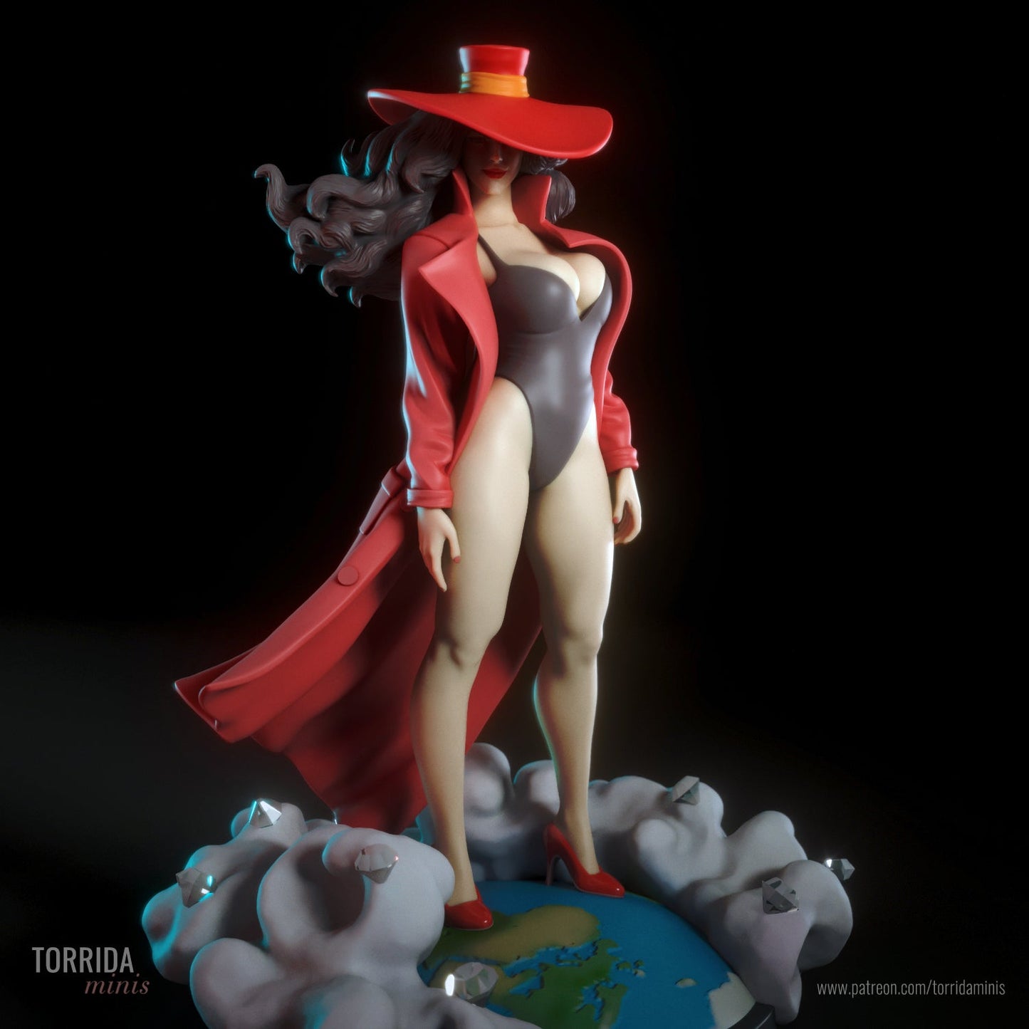 Carmen San Diego - Torrida Minis - Dark Forge Arts