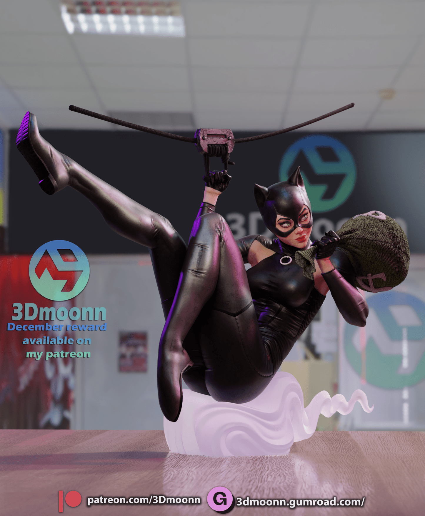 Catwoman - 3DMoonn - Dark Forge Arts