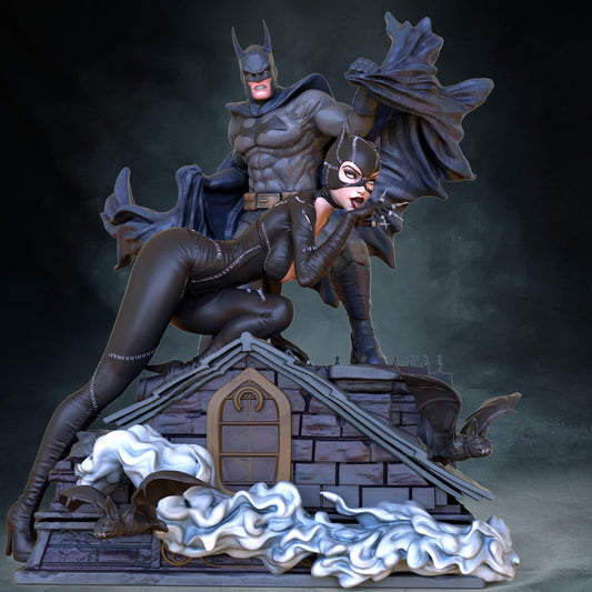Catwoman & Batman - OXO3D - Dark Forge Arts