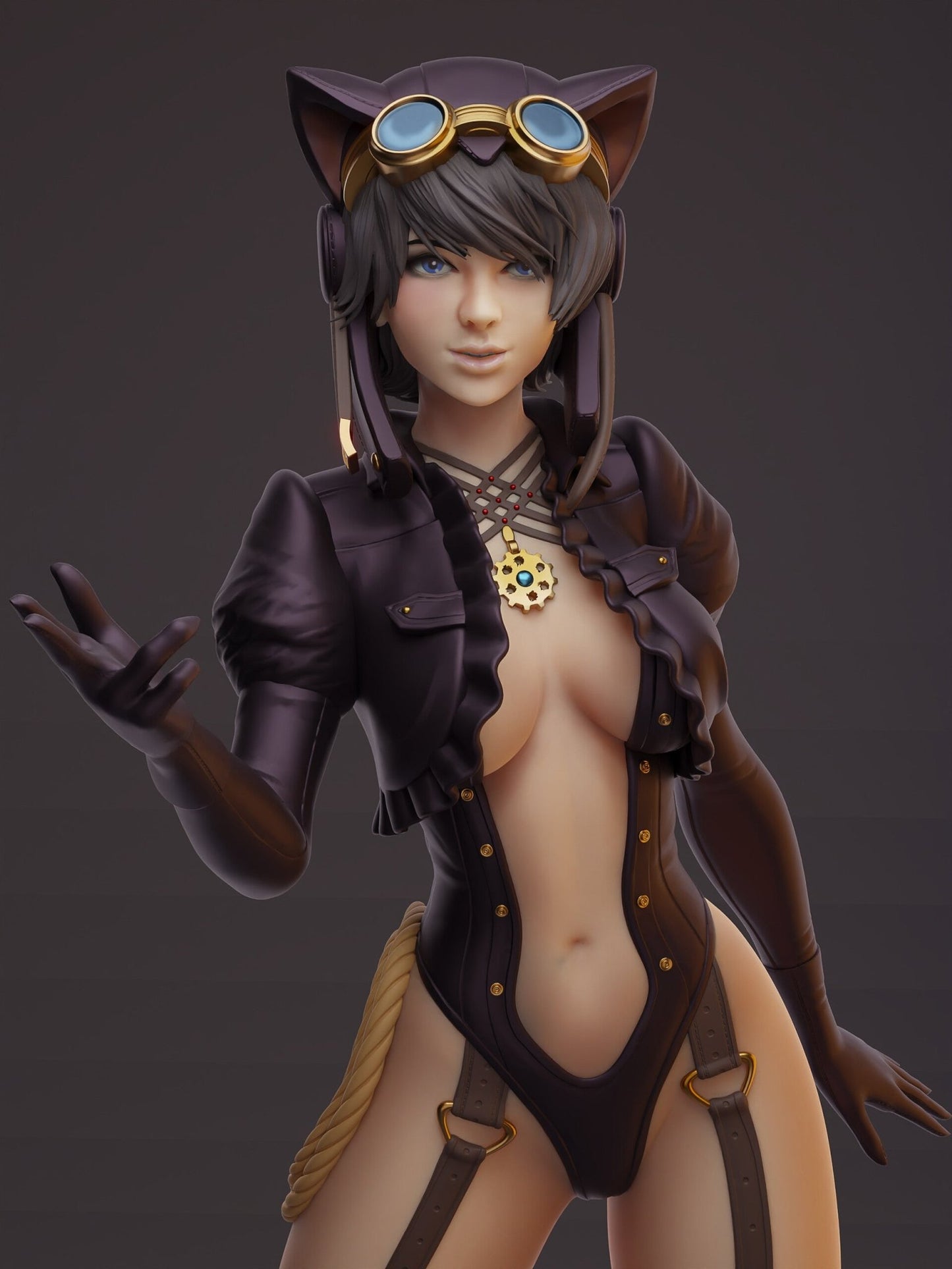 Catwoman Steampunk - 3DMoonn - Dark Forge Arts