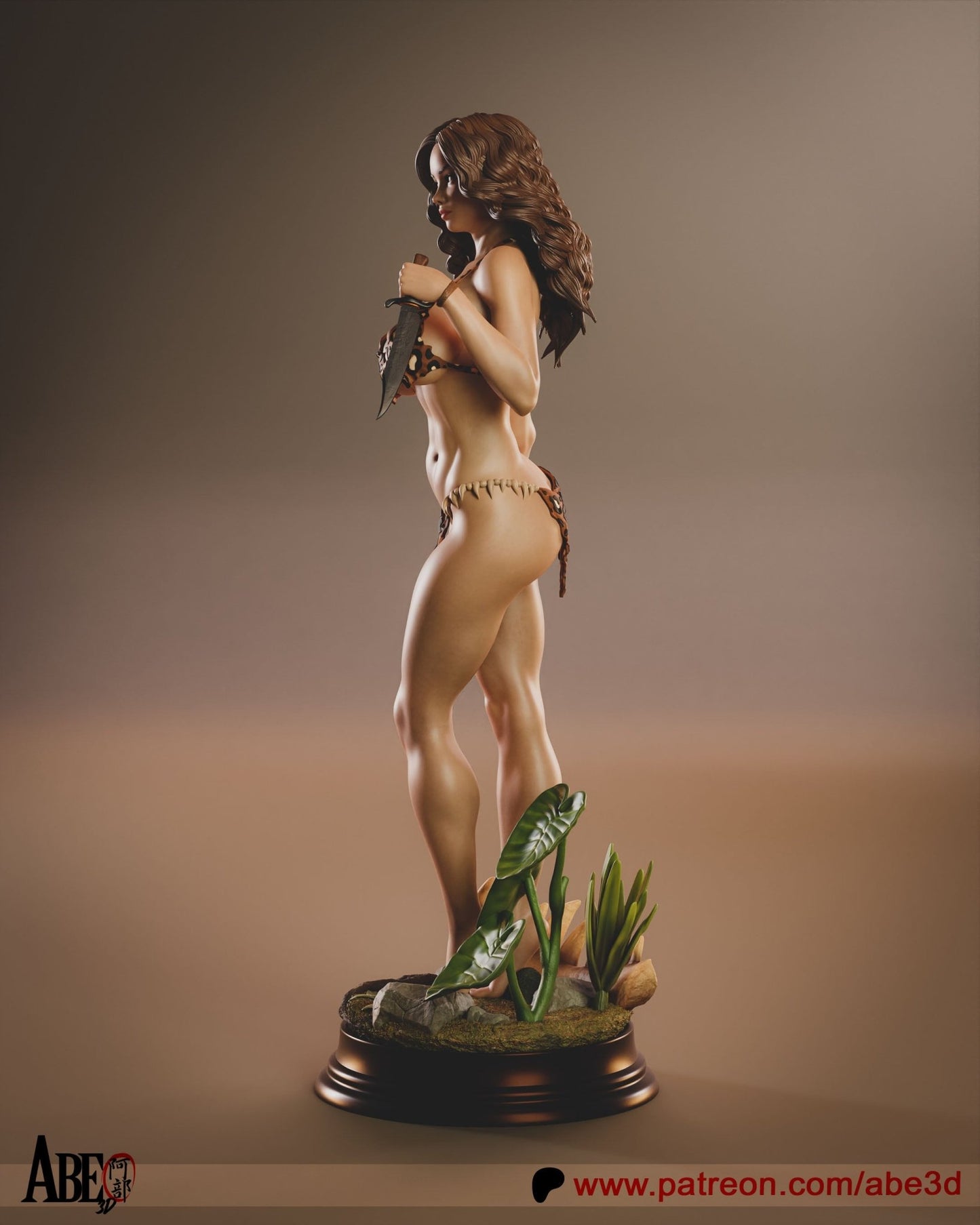 Cavewoman - Abe3D - Dark Forge Arts