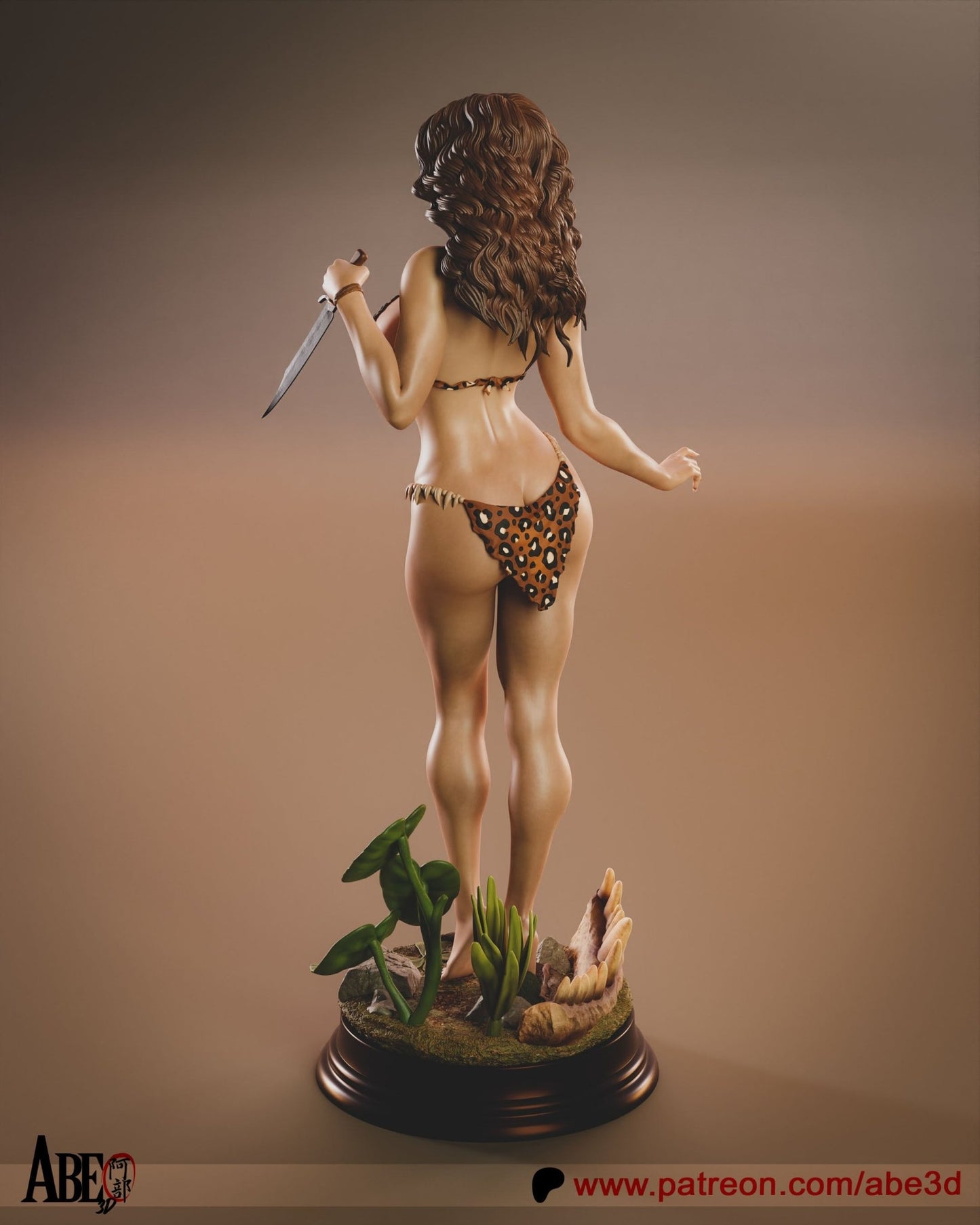 Cavewoman - Abe3D - Dark Forge Arts