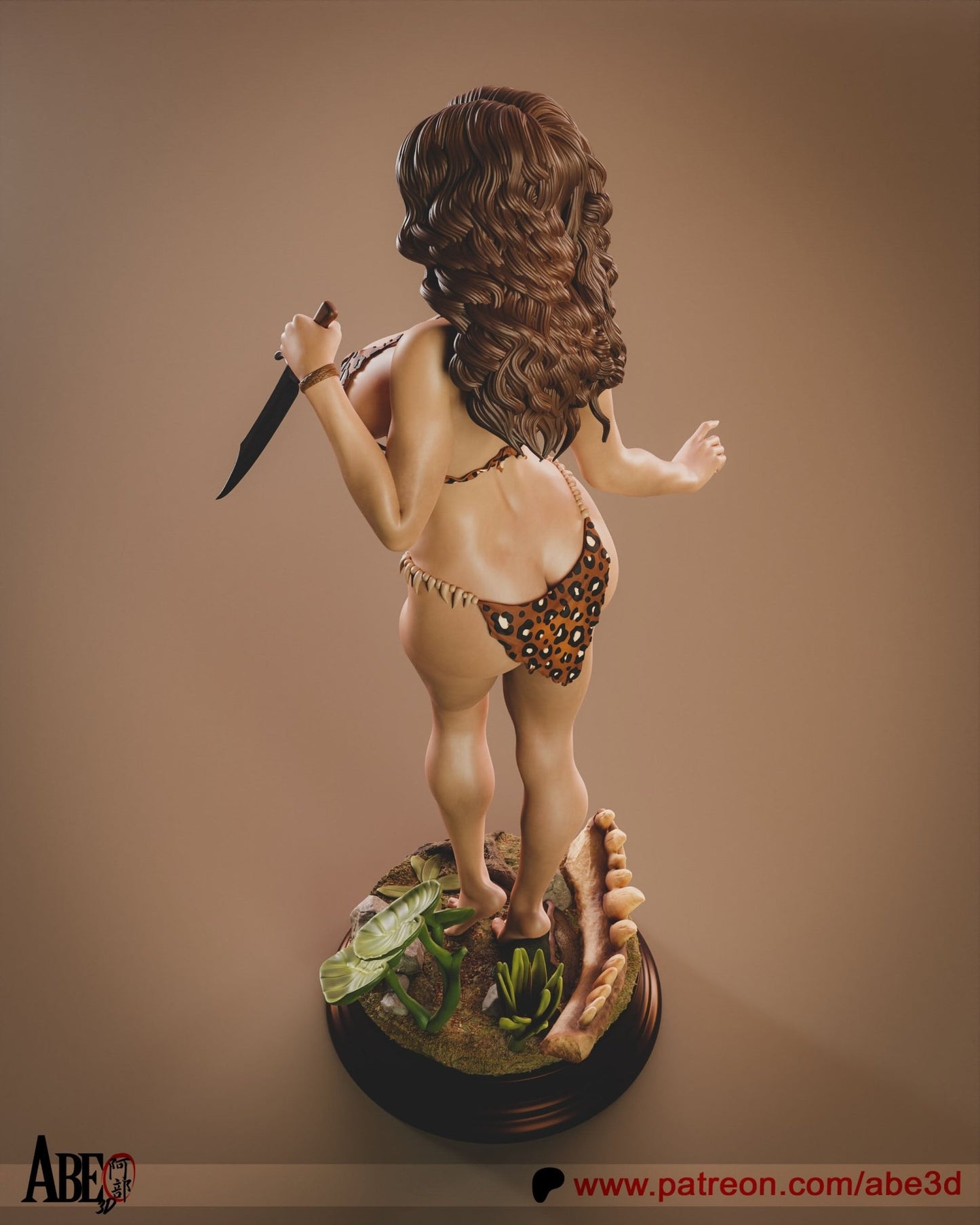 Cavewoman - Abe3D - Dark Forge Arts
