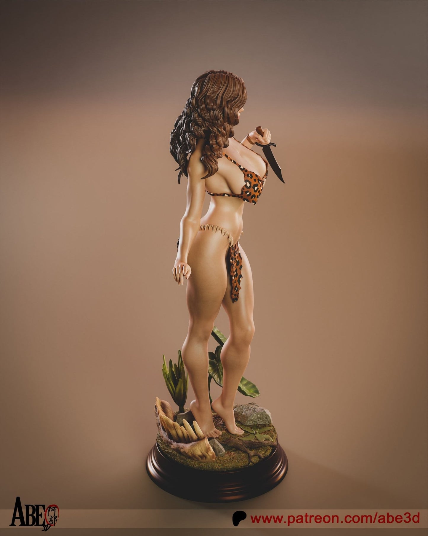 Cavewoman - Abe3D - Dark Forge Arts