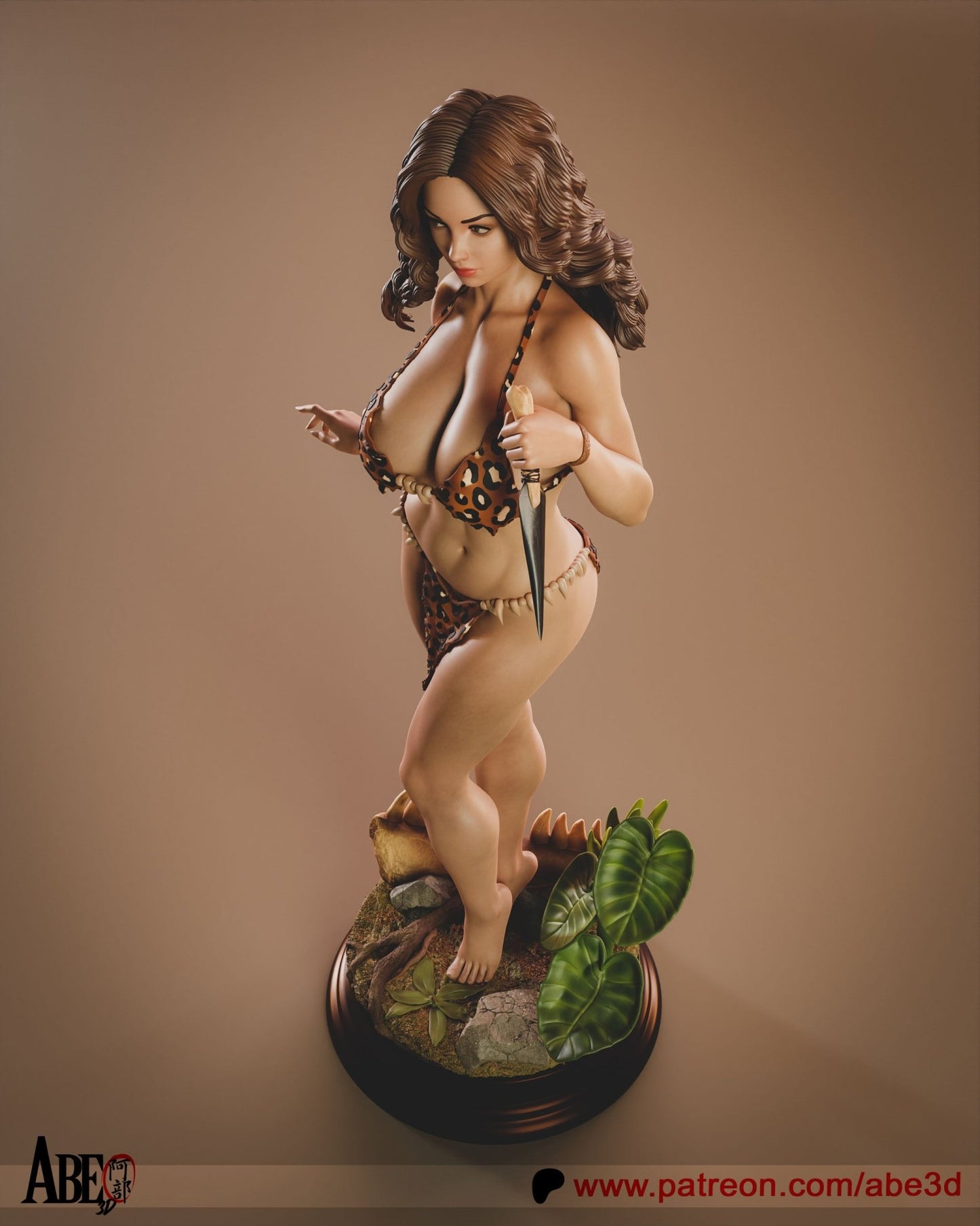 Cavewoman - Abe3D - Dark Forge Arts