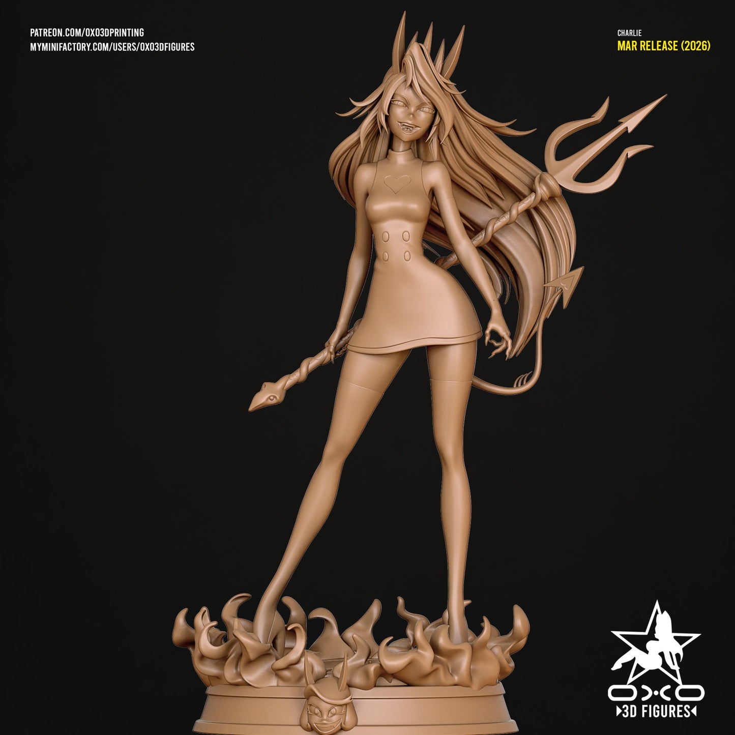 Charlie Morningstar Demon - OXO3D - Dark Forge Arts
